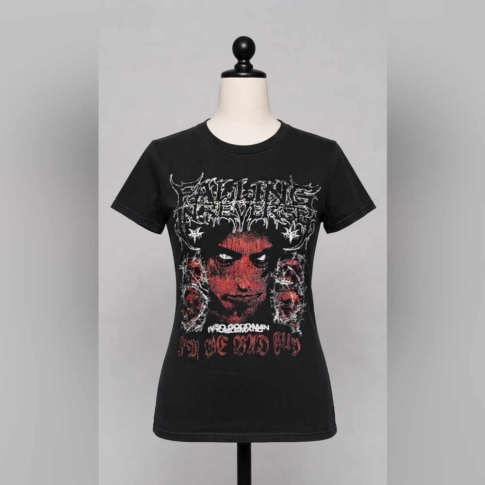 🔥 HTF Falling In Reverse "Bad Guy" Graphic Tee - Size Medium (NWOT) 🔥
